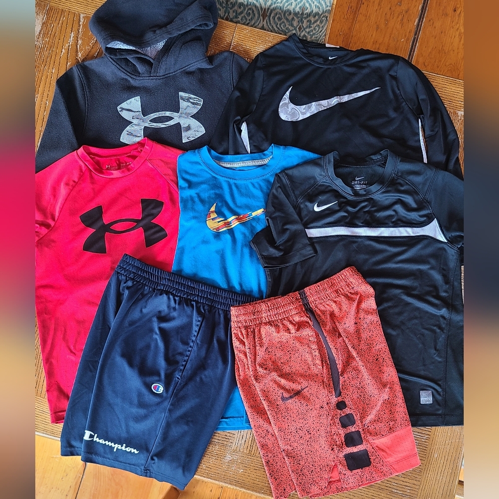 Nike, UnderArmour, Champion Lot, Size M (10-12)